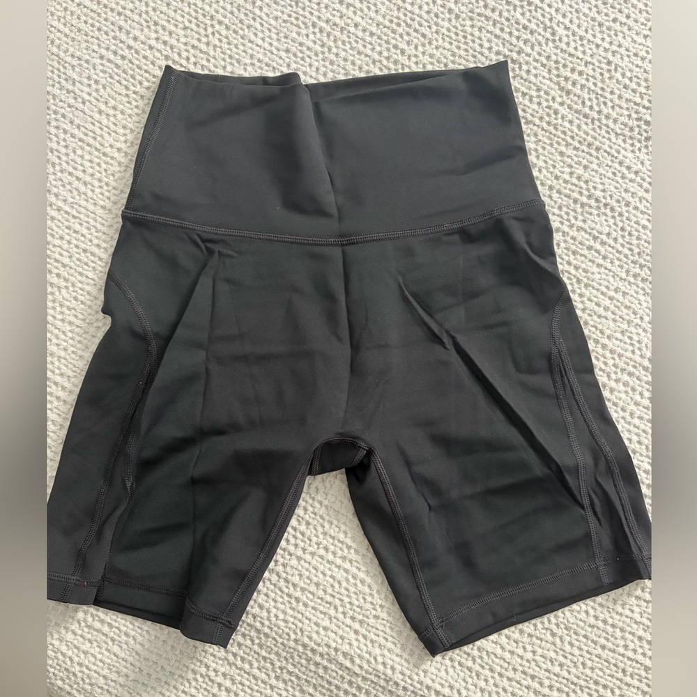 aerie Black High-Waist Bike Shorts